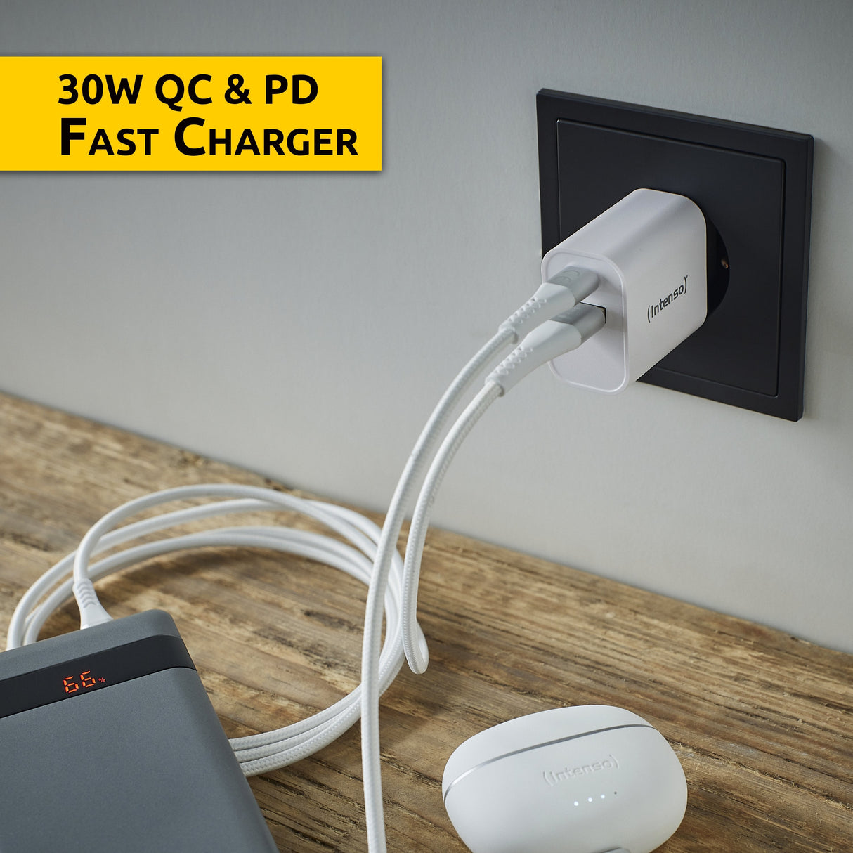 Adaptador De Alimentación Usb-A/Usb-C/7803012 Intenso