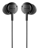 Auriculares Intrauditivos Ngs Cross Drift Con Micrófono Jack 3.5 Negros