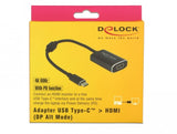 Delock Adapter Usb Type-C Male > Hdmi Female Dp Alt Mode 4k 60 Hz With Pd Function