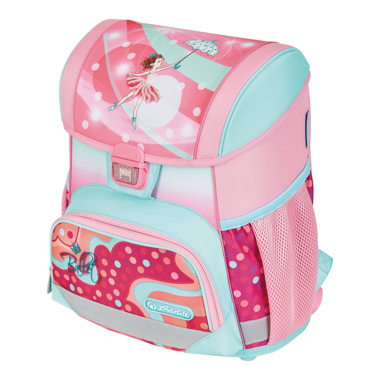 EAN 4008110344997 - Herlitz Loop Plus Ballet Love juego de mochila escolar Chica Poliéster Azul, Rosa imagen 2