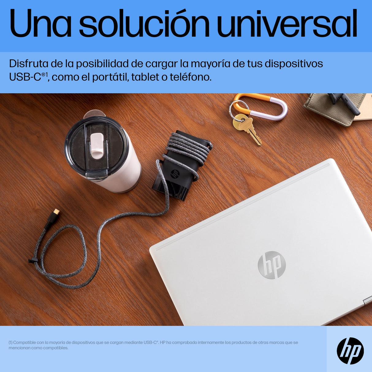 Cargador Para Portátil Usb-C De 65 W Hp 115/230v