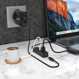 EAN 4894160047656 - UNITEK uHUB Q4 USB 3.2 Gen 1 (3.1 Gen 1) Type-A 5000 Mbit/s Negro imagen 5