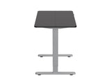 Mesa Electrica Ergonomica Altura Regulable  Tablero Negro 120x60  Color Estructura Gris Control Tactil Altura Desde 68cm-118cm