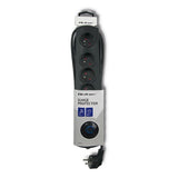EAN 5901878502717 - Qoltec 50271 limitador de tensión Negro 5 salidas AC 230 V 3 m imagen 5