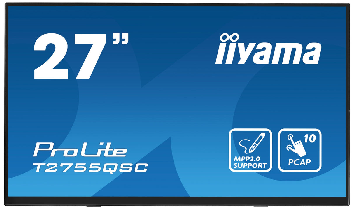 Monitor Iiyama  27" T2755qsc-B1 16:9 M-Touch Hdmi+Dp Ips Retail