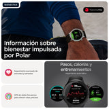 Motorola Moto Watch Negro Mate Reloj Inteligente Con Banda Silicona Pantone Volcanic Ash Pantalla Luminosa 1.4" 4 Gb Bluetooth 40 G