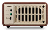 Sangean Wr-7 Plus Nogal Vintage Radio Con Mueble De Madera Fm Bluetooth Aux