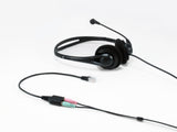 Equip 147944 Cable De Audio 0,25 M Rj-9 2 X 3.5mm Negro 25cm