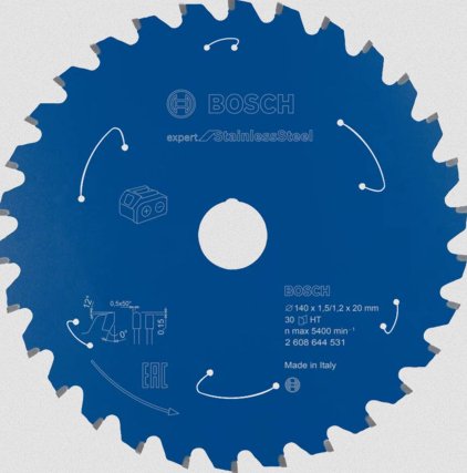 Bosch Hoja De Sierra Circular Expert Para Acero Inoxidable, 140 Mm 2608644531