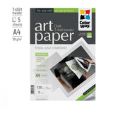 Papel Fotogrã¡Fico Colorway Art T-Shirt Transfer (Oscuro), 5 Hojas, A4, 120 G/Mâ²