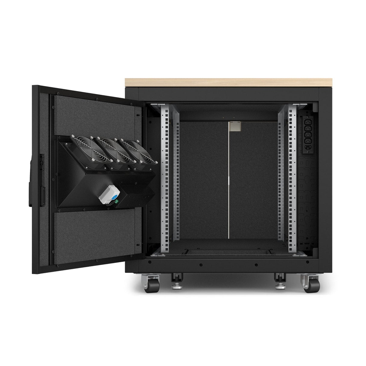 Apc Ar4012a Armario Rack 12u Rack O Bastidor Independiente Negro, Color Madera De Arce