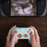 8bitdo Ultimate 2c Wireless, Gamepad Menta/Naranja, Para Windows Y Android Ret00471