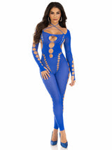 Leg Avenue - Bodystocking Tobillo Reckless Azul