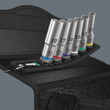 Wera 05004565001 Set De Conectores Y Conector Juego De Enchufes, Llave De Tubo Negro, Juego De Enchufes, 1/2", Métrico, 6 Cabezal(Es), 10,13,15,16,17,19 Mm, 290 Mm