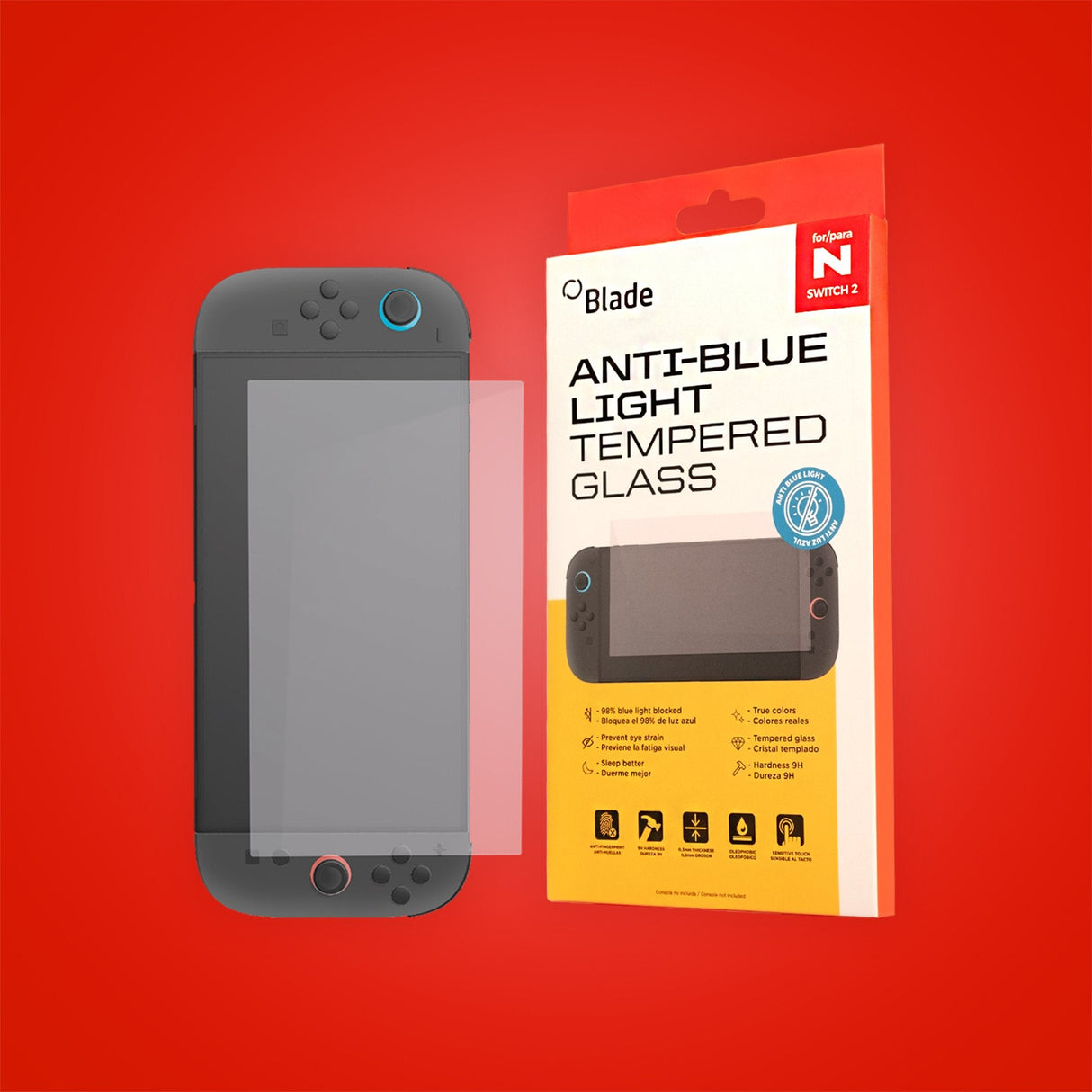 Cristal Templado Fr-Tec Switch 2 Anti Luz Azul
