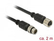 EAN 4043619126408 - DeLOCK 12640 cable para sensor y actuador 2 m M8 Negro imagen 1