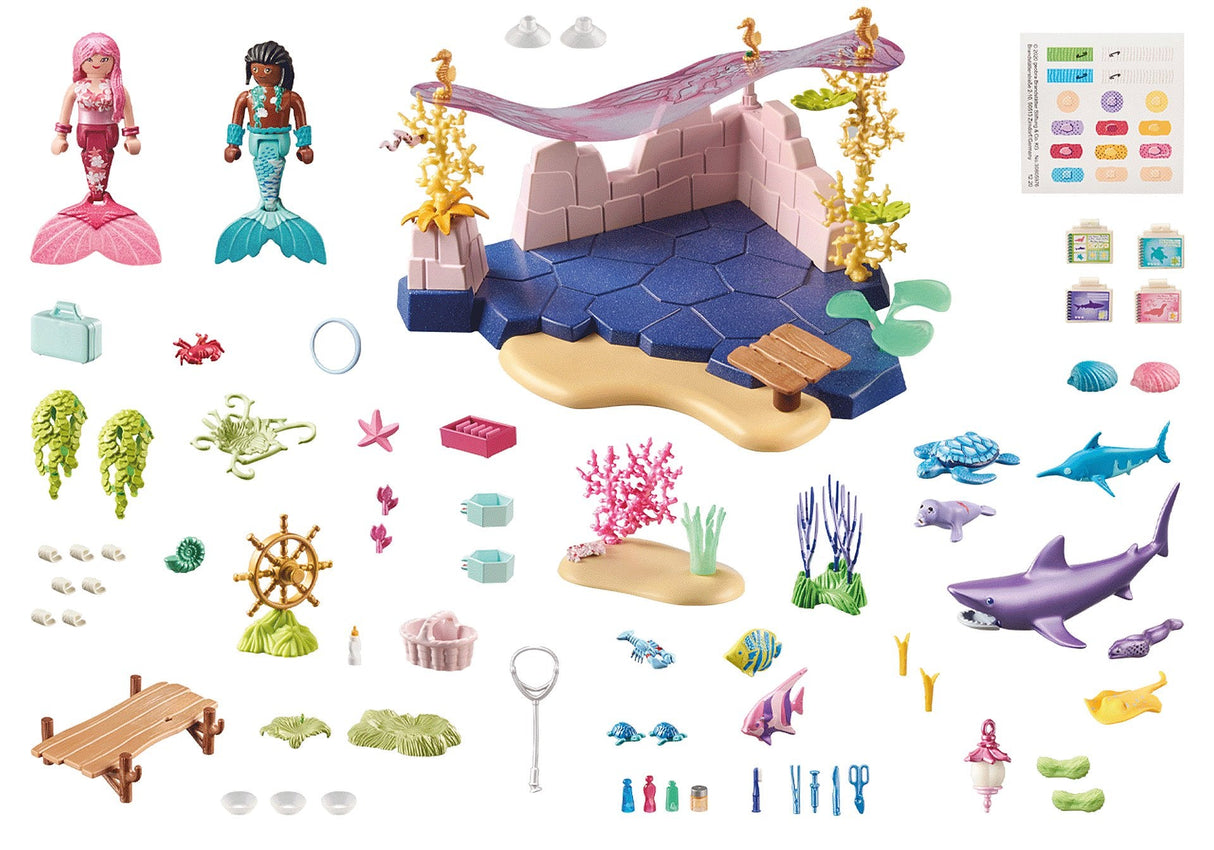 Playmobil 71499 Princesa Mágica Subacuática Animal Cuidado De Criaturas Marinas