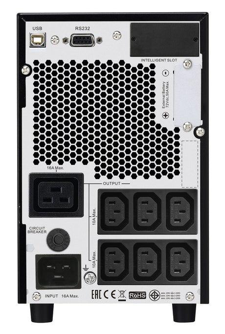 EAN 731304338000 - APC SRV3KIL sistema de alimentación ininterrumpida (UPS) Doble conversión (en línea) 3 kVA 2400 W 7 salida imagen 2