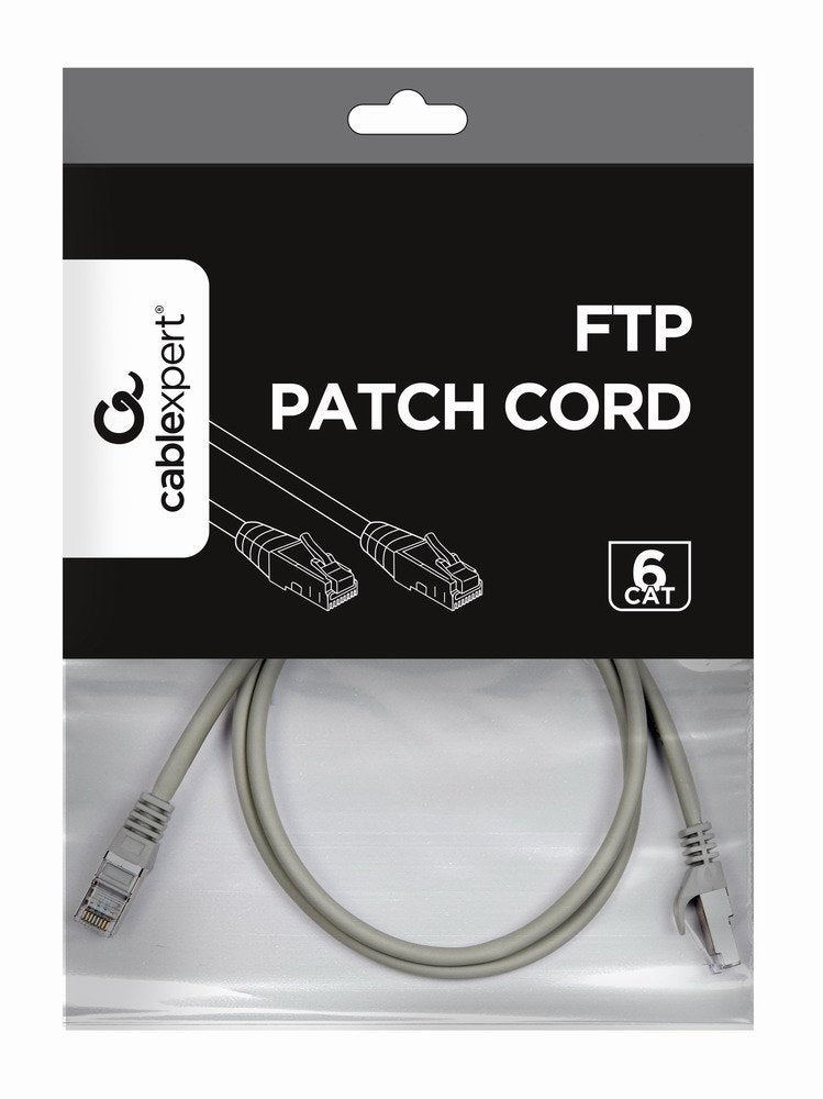 Gembird Cable De Red Ftp Cat6 Awg26 1m Gris Pp6-1m