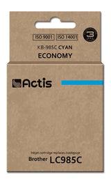 Tinta Actis Kb-985c (Reemplazo De Brother Lc985c - Estándar - 19 5 Ml - Cyan)