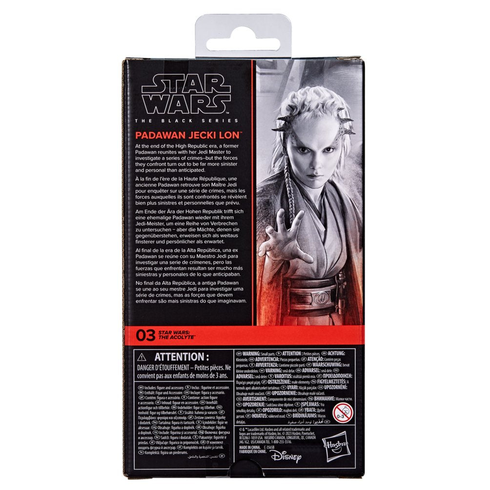 Figura Hasbro Star Wars The Black Series Padawan Jecki Lon