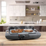 Parrilla De Mesa Clatronic Barbacoa Bq 3507, Parrilla Eléctrica (Negro, 2.000 Vatios)
