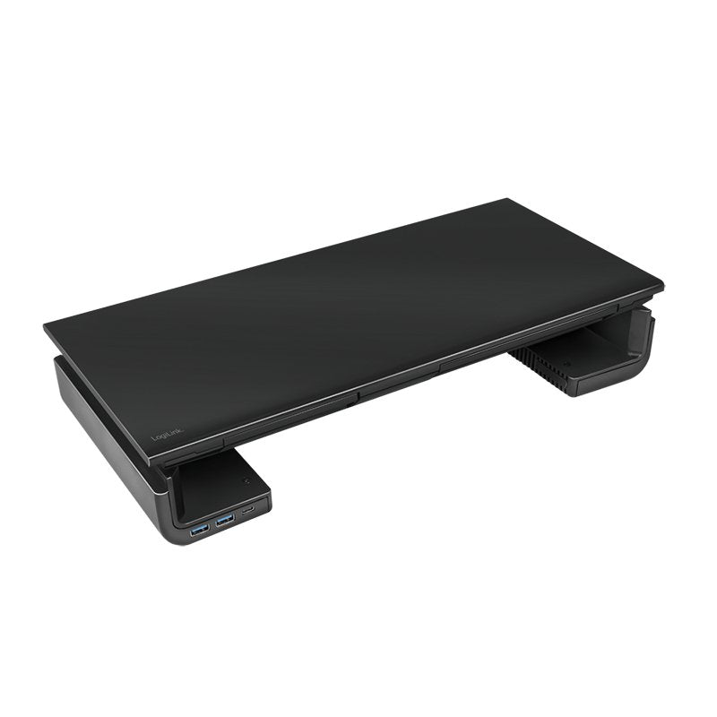 Elevador De Monitor Logilink, 420-520 Mm, Ergo., 2x Usb 3.0, 1x Usb-C