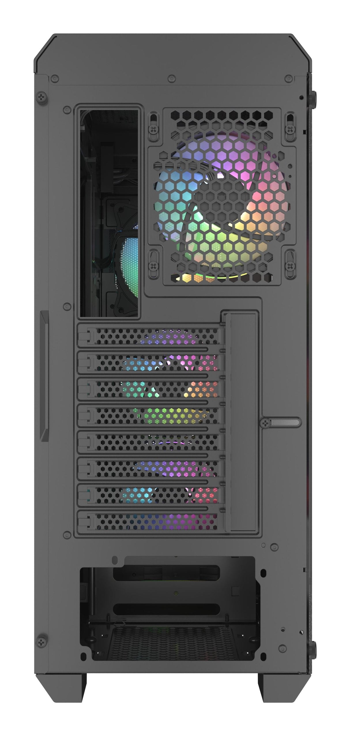 Caja Pc Gaming Genesis Irid 505 Argb Atx 2xusb 3.0 2xusb 2.0 S/F Cristal Templado