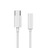 Adaptador De Usb Tipo C A Cable Estéreo De Audio 3,5 Mm Blanco