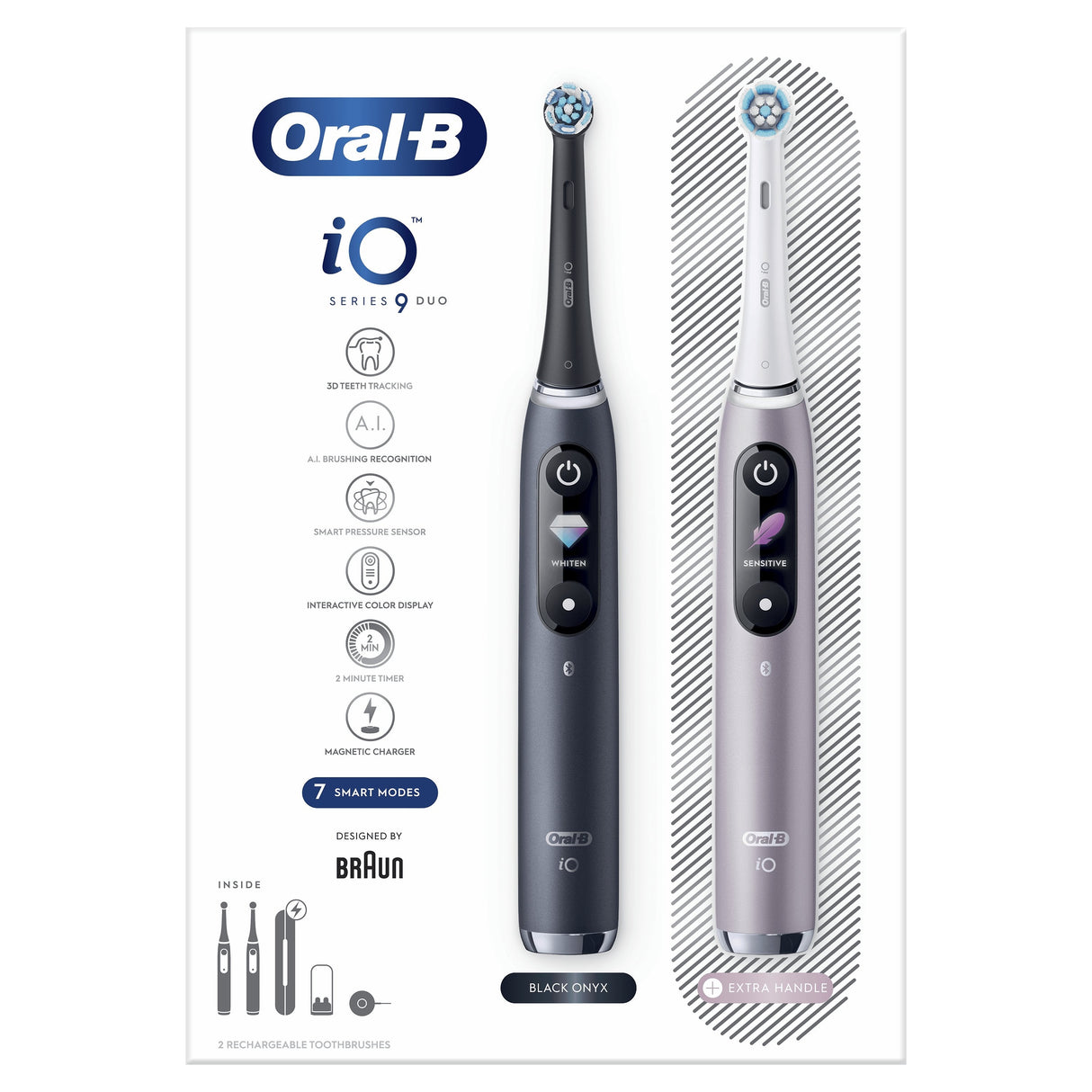 EAN 4210201411550 - Oral-B iO 80363731 cepillo eléctrico para dientes Adulto Cepillo dental oscilante Negro, Plata imagen 3