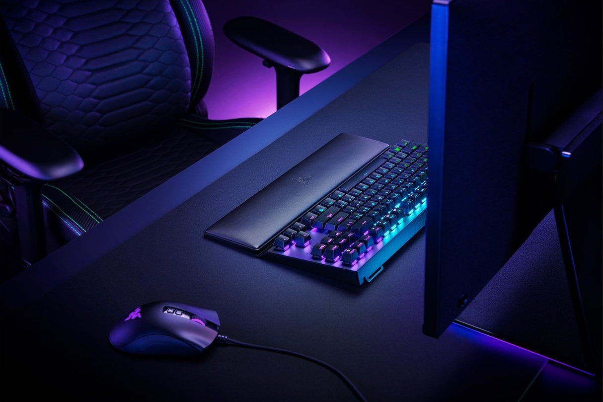 Razer Rc21-01710100-R3m1 Descansa Muñecas Polipiel, Espuma De Memoria Negro