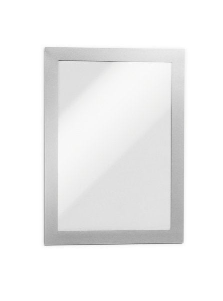Marco Informativo Durable Duraframe A5 Autoadhesivo 2 Piezas Plateado