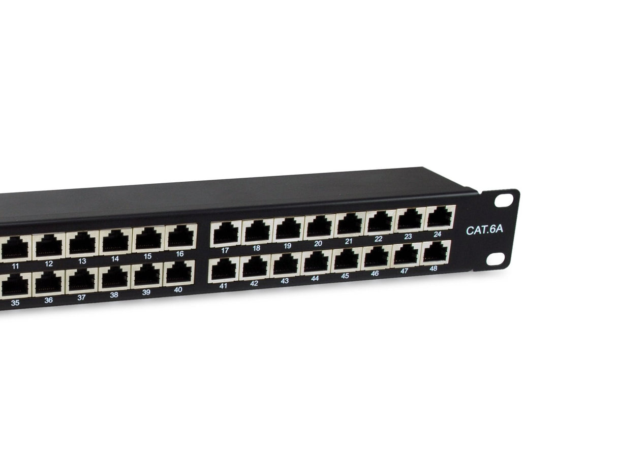 Equip Patchpanel 48x Rj45 Cat6a 19" Ftp 1he Premium Negro