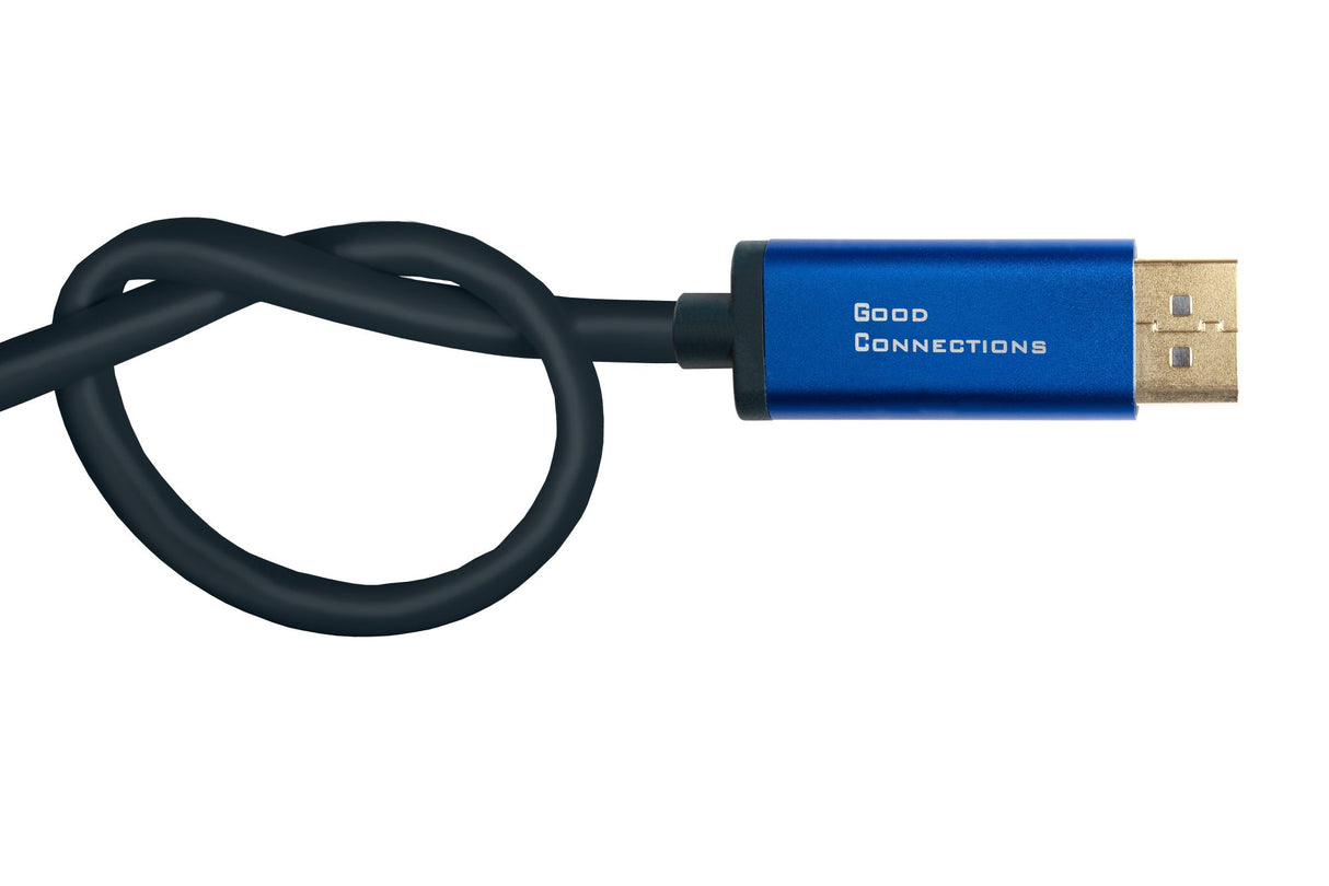EAN 4014619554607 - Alcasa 4812-CSF010B adaptador de cable de vídeo 1 m USB Tipo C DisplayPort Azul imagen 3