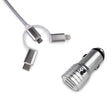 EAN 8436586740757 - SUBBLIM SUB-CHG-4CC001 cargador de dispositivo móvil Universal Plata Encendedor de cigarrillos Carga rápi imagen 1