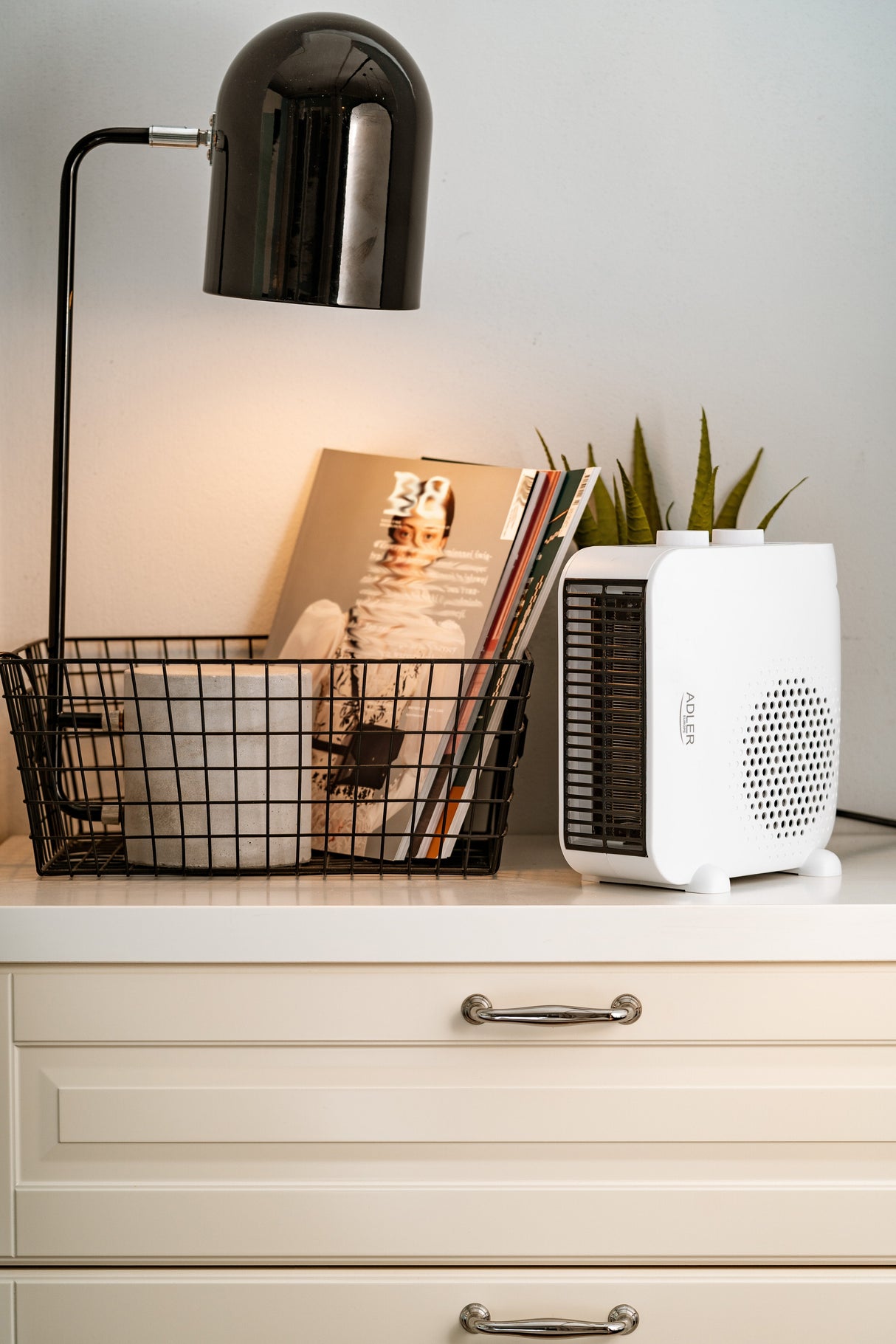 Adler Ad 7725w Calefactor Eléctrico Interior Blanco 2000 W Ventilador Eléctrico