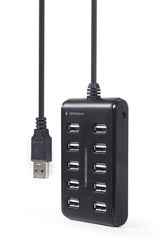 EAN 8716309124638 - Gembird UHB-U2P10P-01 hub de interfaz USB 2.0 Type-A Negro imagen 1