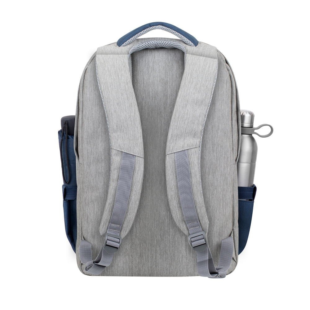 Mochila Riva Nb Prater 17.3" 7567 Gris/Azul Oscuro