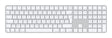 EAN 0195949654763 - Apple Magic teclado Universal USB + Bluetooth AZERTY Francés Blanco imagen 1
