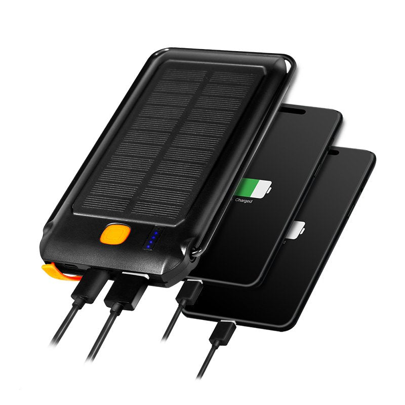 Banco De Energía Solar Logilink 10000 Mah 2x Usb-A Qc Y 1x Usb-C Pd