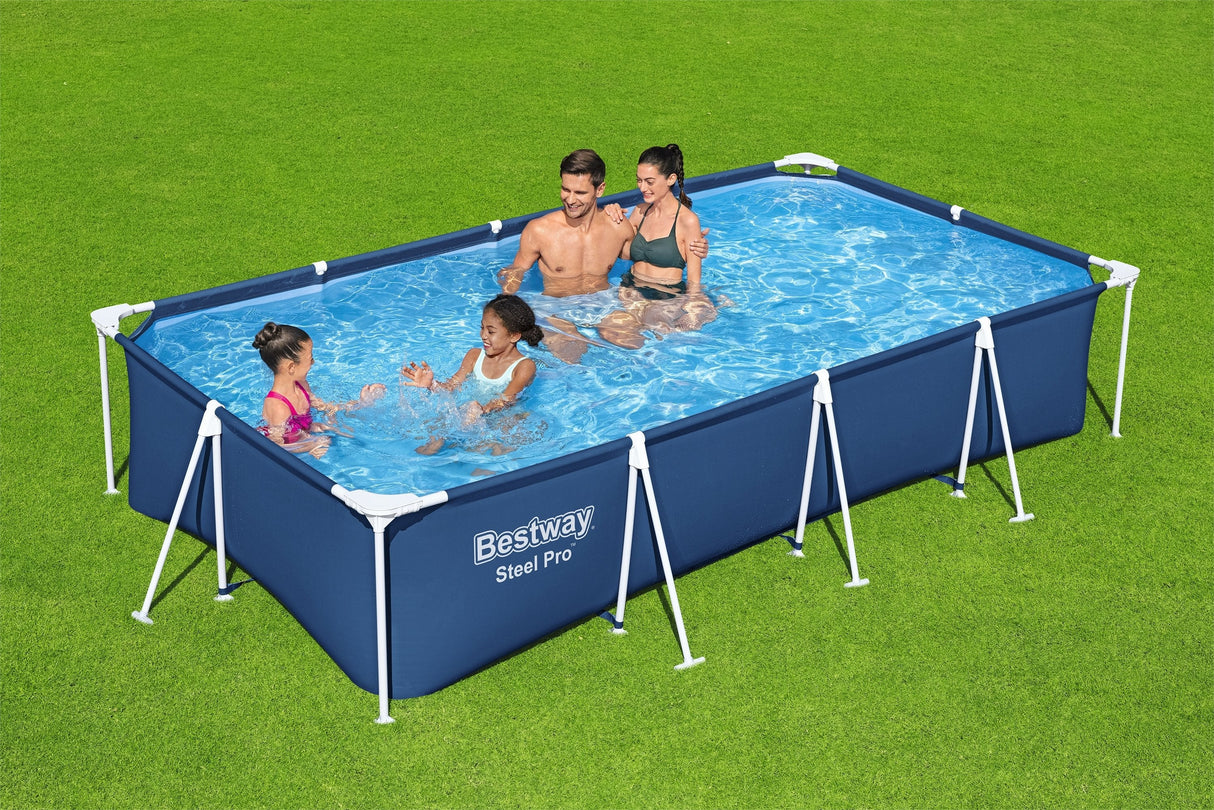 Bestway 56405 -  Piscina Desmontable Tubular Infantil Steel Pro 400x211x81cm