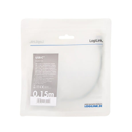 EAN 4052792062229 - LogiLink CUA0102 cambiador de género para cable USB 3.2 Gen1 Type-C DisplayPort Negro imagen 3
