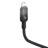 Discolor Series Fast Charging Cable Usb To Ip 2.4a 1m Cluster Black