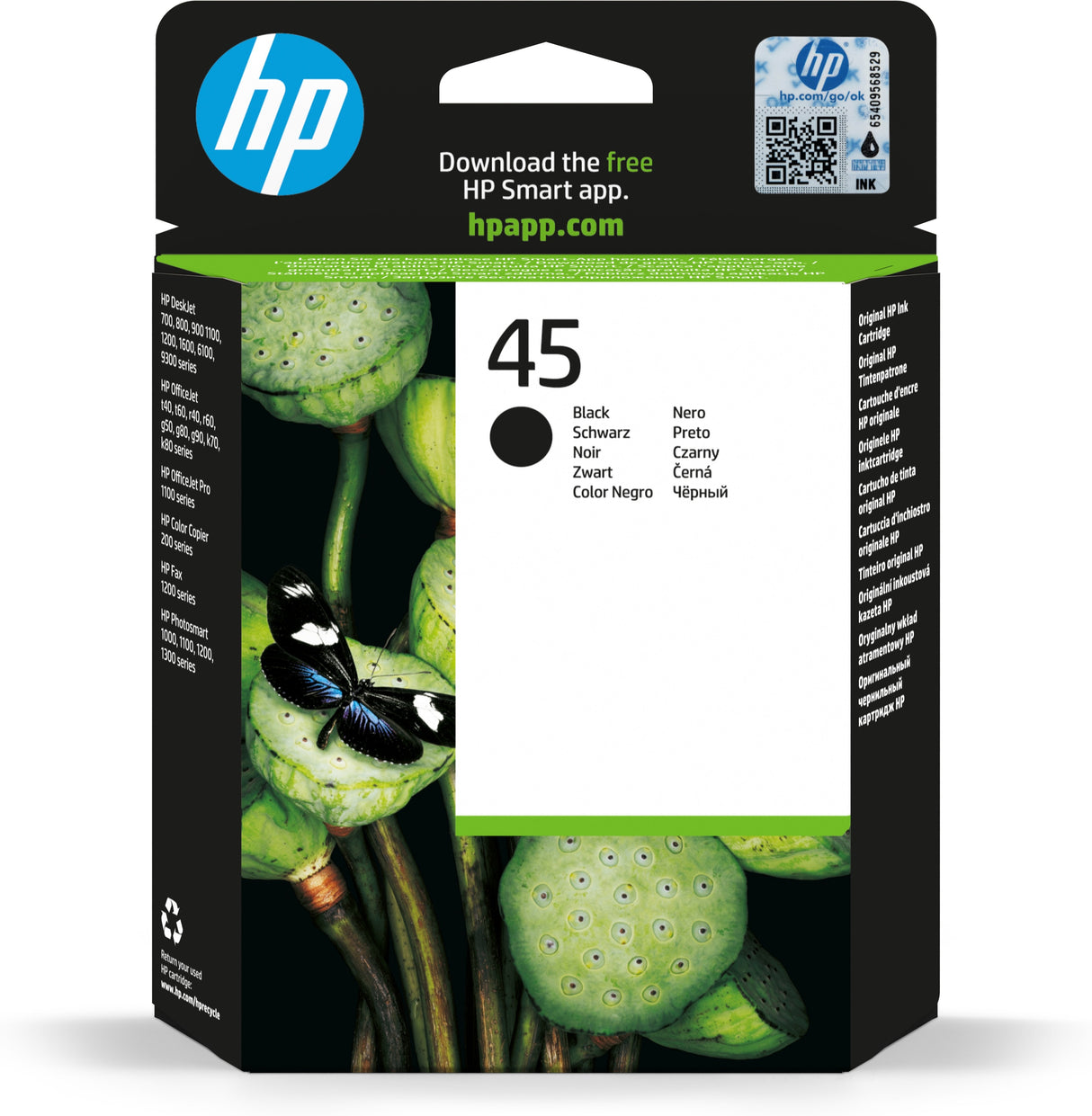 EAN 0088698603659 - HP 45 Large Black Original Ink Cartridge cartucho de tinta 1 pieza(s) Alto rendimiento (XL) imagen 1