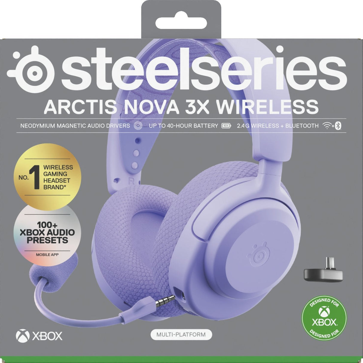 Auriculares Steelseries - Arctis Nova 3xw Lavender (61693)