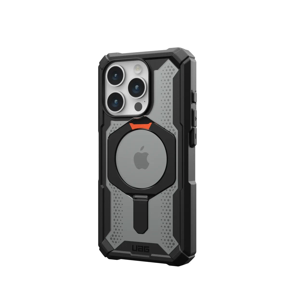 Funda Uag Serie Plasma Xte Magsafe Black Orange Apple Iphone 15 Pro