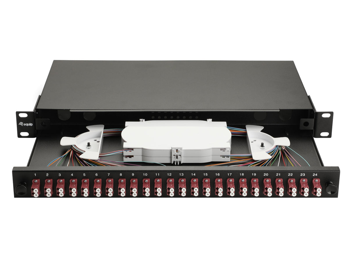 Equip Lwl-Spleisskamen 24-Port Lc-Duplex Om4 1u Komplett Sw