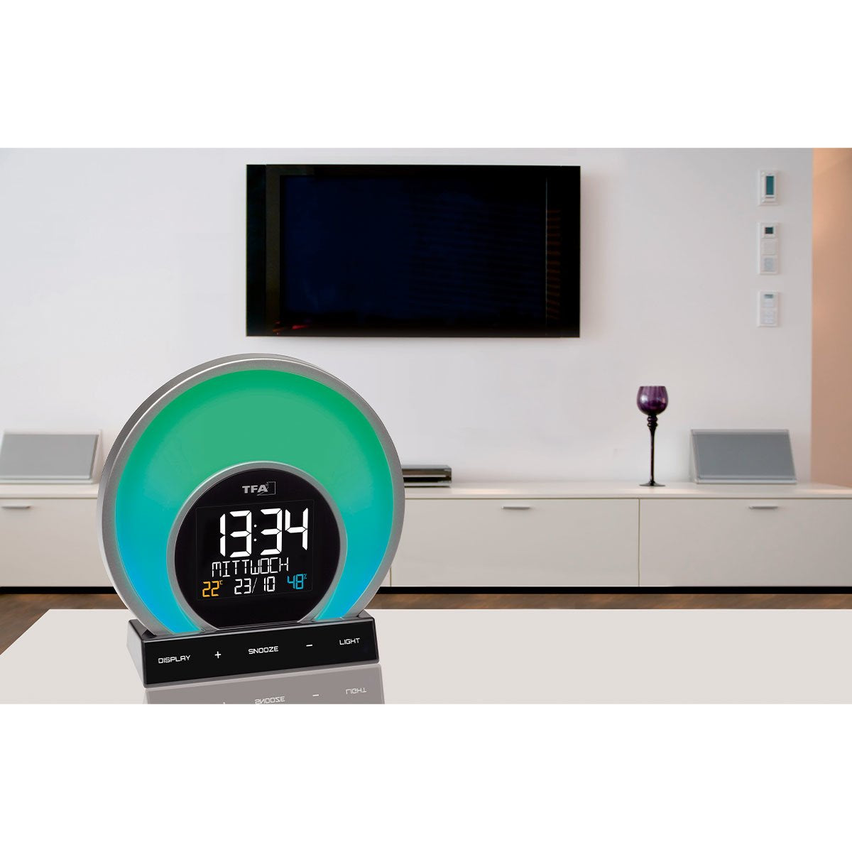 Tfa Despertador Luminoso Y Clima Ambiental Soluna 60.2026.01
