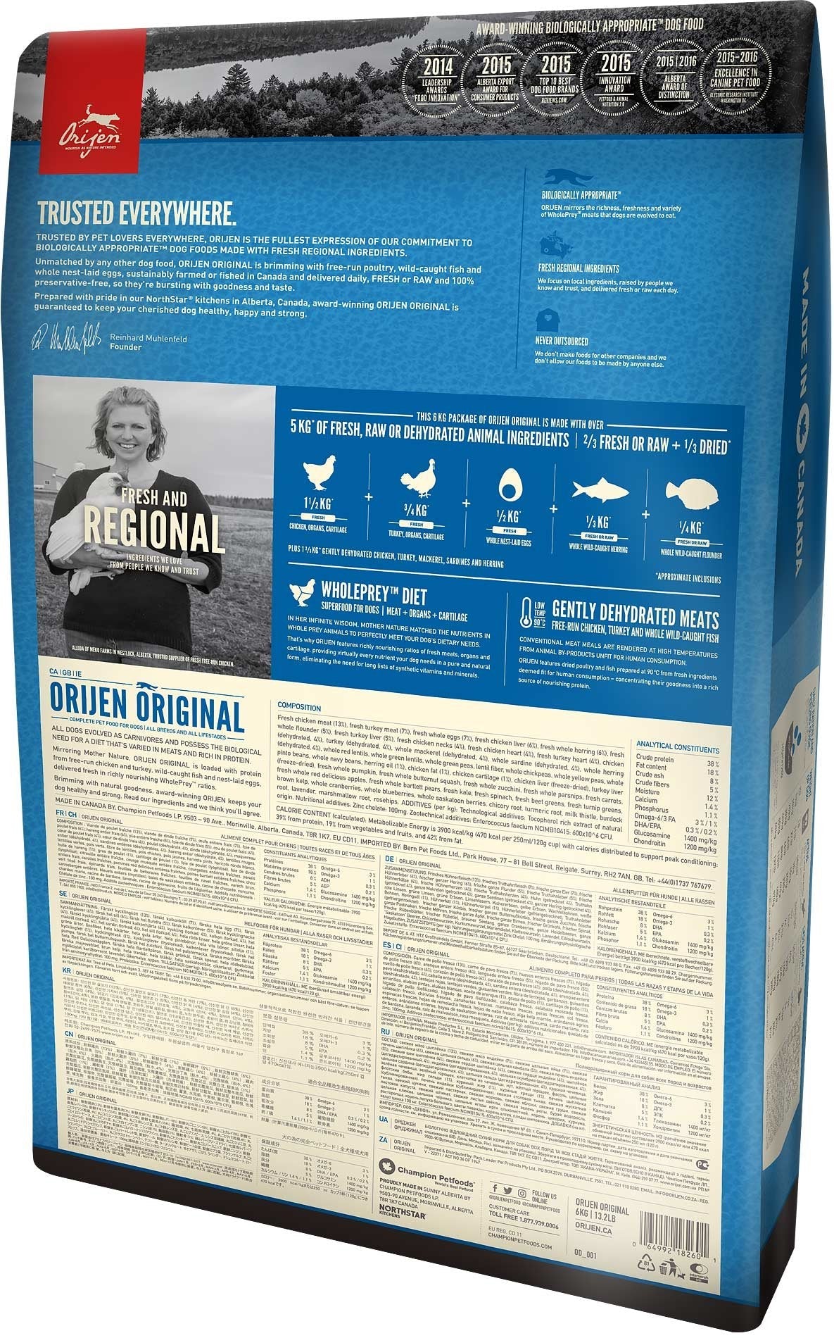 Orijen Dog Original - Alimento Seco Para Perros - 2kg