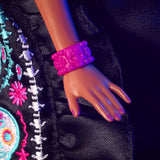 Muñeca Mattel Barbie Signature Día De Muertos 2024 Coleccionable Con Vestido Negro Con Volantes Hrm72